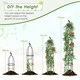 image 6 of COSTWAY 197 cm Tall Metal Obelisk Trellis 2-Pack Garden Trellis