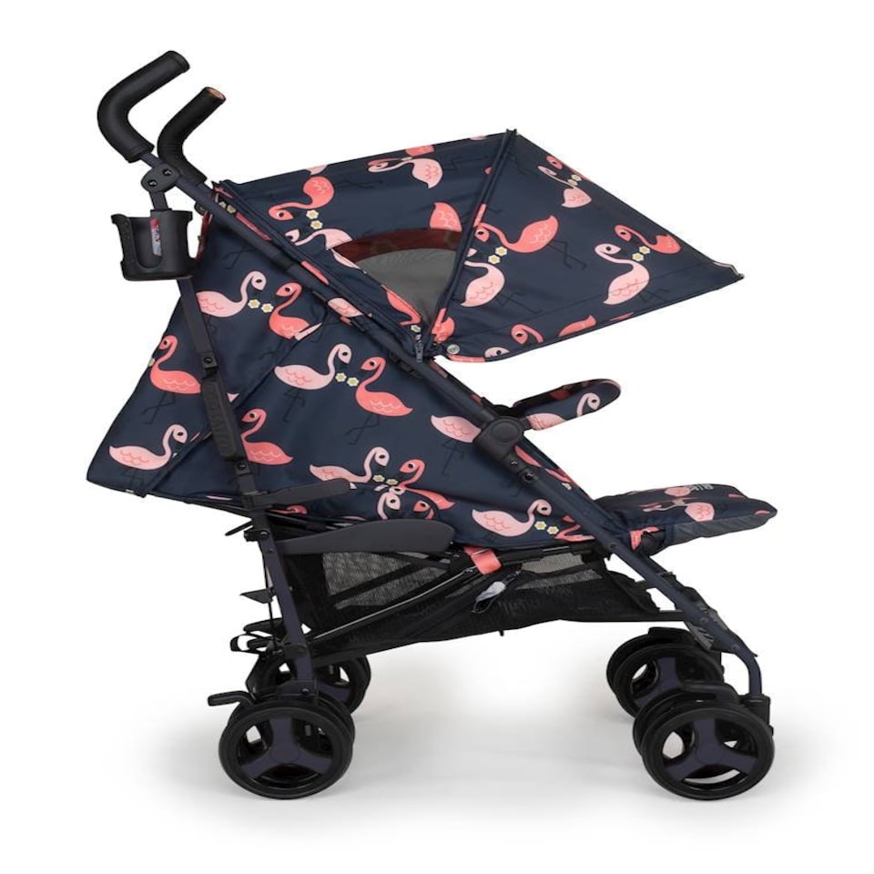 image 1 of Cosatto Supa 3 Stroller - Birth - 25kg, Compact Fold & Free Footmuff (Pretty Flamingo)