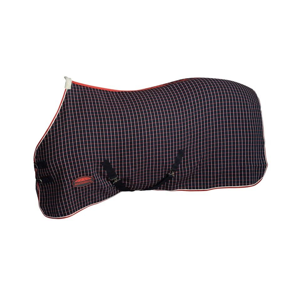 image 1 of Weatherbeeta Standard Neck Waffle Cooler Rug - Navy/Red/White - 5ft 6in