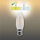 image 3 of BELL Lighting B22 Bayonet Dimmable LED Filament Candle Warm White 2700K 4.5W Light Bulb
