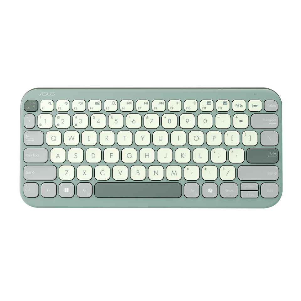image 1 of ASUS Marshmallow KW100 75-Percent Wireless KEYBOARD - GREEN