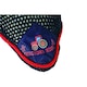 image 2 of Hy Tractors Rock Horse Fly Veil - Navy/Red - Small Pony
