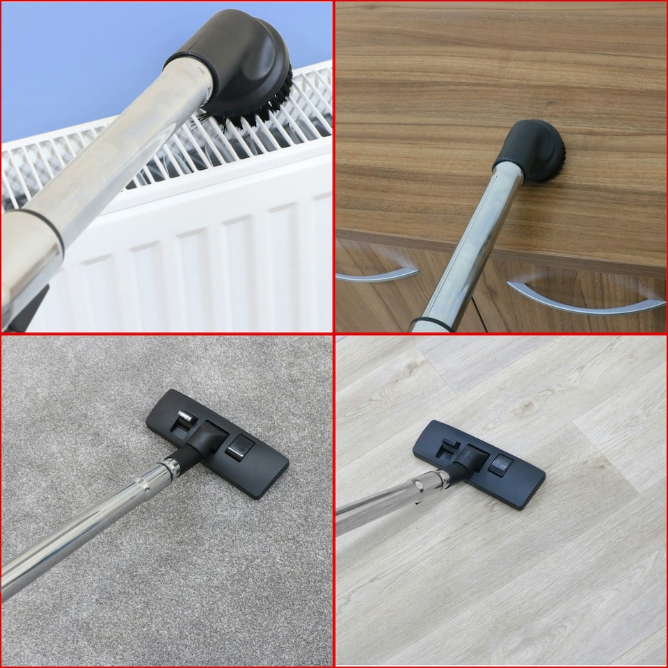 image 1 of SPARES2GO Hose Tool Kit for MacAllister 16L MWDV-16 20L MWDV-20 30L MWDV-30 Vacuum Rod Set