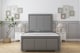 image 1 of Sloomy Lancaster Pewter Dumfries Bed Frame With Mattress With 50" Upholstered Headboard 2'6 Small Single