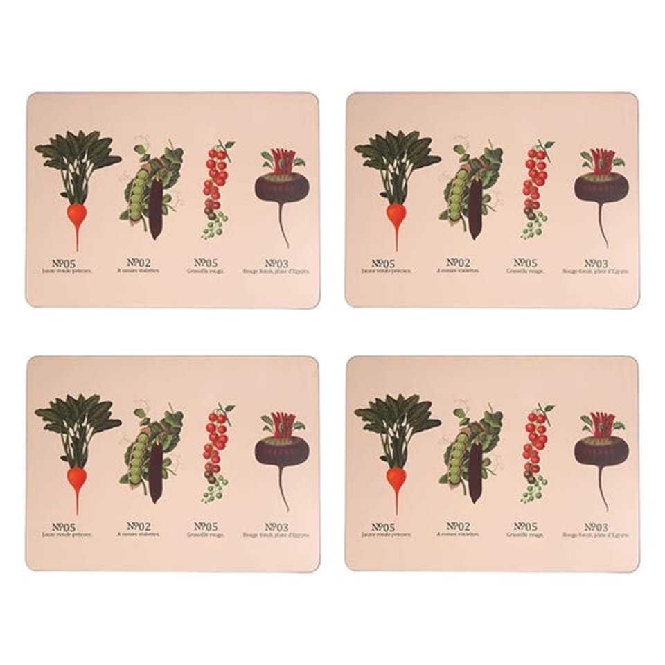 image 1 of RHS Benary Vegetables Set of 4 Placemats