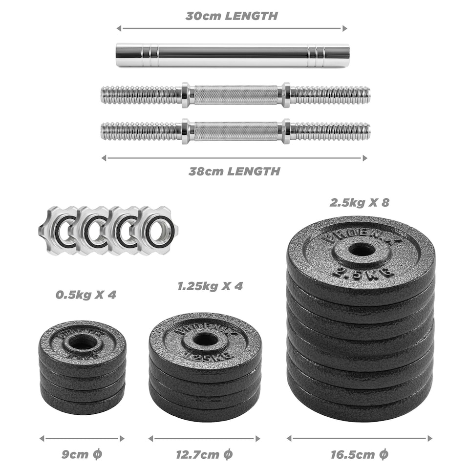 image 1 of Phoenix Fitness Weight Set - 30kg