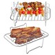 image 8 of SPARES2GO Grill Shelf Racks Compatible with Instant Vortex Plus 7.6L Air Fryer (+ 4 Skewers)