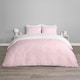 image 1 of OHS Geometric Reversible Print Duvet Cover and Pillowcase Set, Double - Blush Pink
