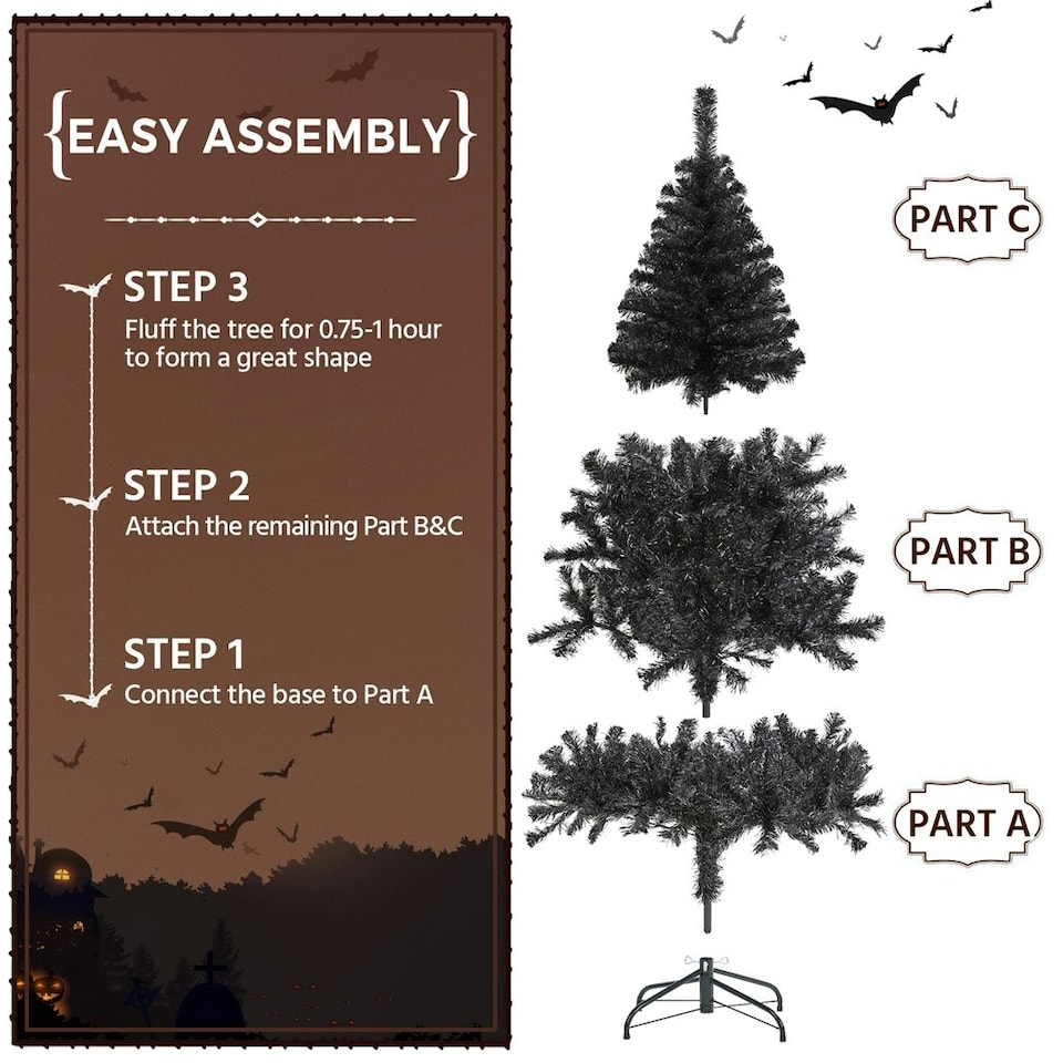 image 1 of Yaheetech Artificial Christmas Tree with PVC Tips