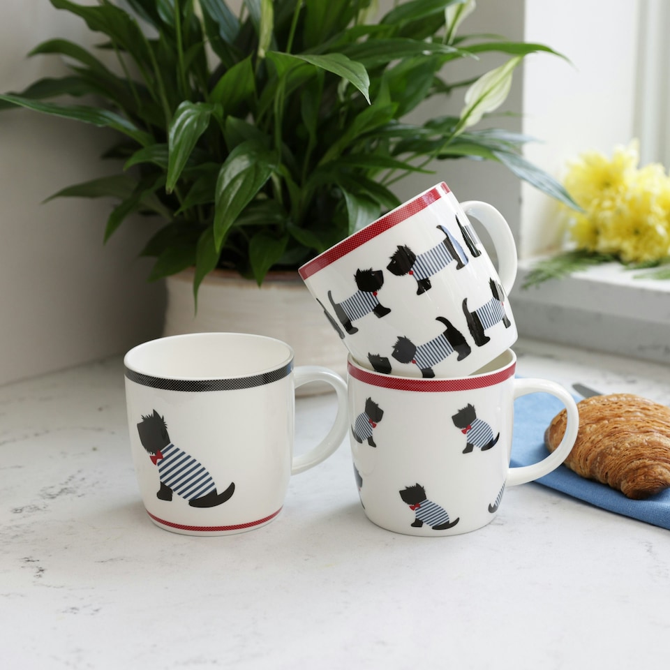 image 1 of KitchenCraft China Solo Westie Mug | White | 1