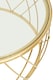 image 3 of Interiors by Premier Luxurious Gold Coffee Table, Gold Metal and Glass Coffee Table, Geometric Metal Base Modern Coffee Table | Gold