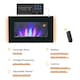 image 6 of HOMCOM 1000W/2000W Electric Wall Fireplace LED Flame Effect Timer Remote Heater