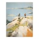 image 3 of Hikers Reach Summit At Last Oil Hiking Home Decor Black Framed Wall Art Print A4
