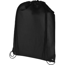 Evergreen Recycled 5L Plain Drawstring Bag - Solid Black - One Size