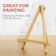 image 2 of 5 Pack 23cm Wooden Display Easel - Poster Canvas Art, Retail Product Wood Stand By JANRAX
