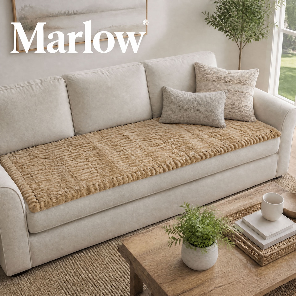 image 1 of Marlow Sofa Cover Corduroy Non Slip Machine Washable