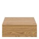 image 2 of Avignon Square Bedside Table with 1 Drawer in Oak