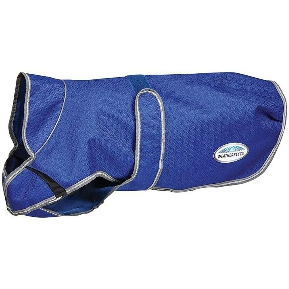 image 1 of Weatherbeeta Comfitec Premier Free Duo Deluxe Parka Dog Coat - Dark Blue/Grey/White - 45cm