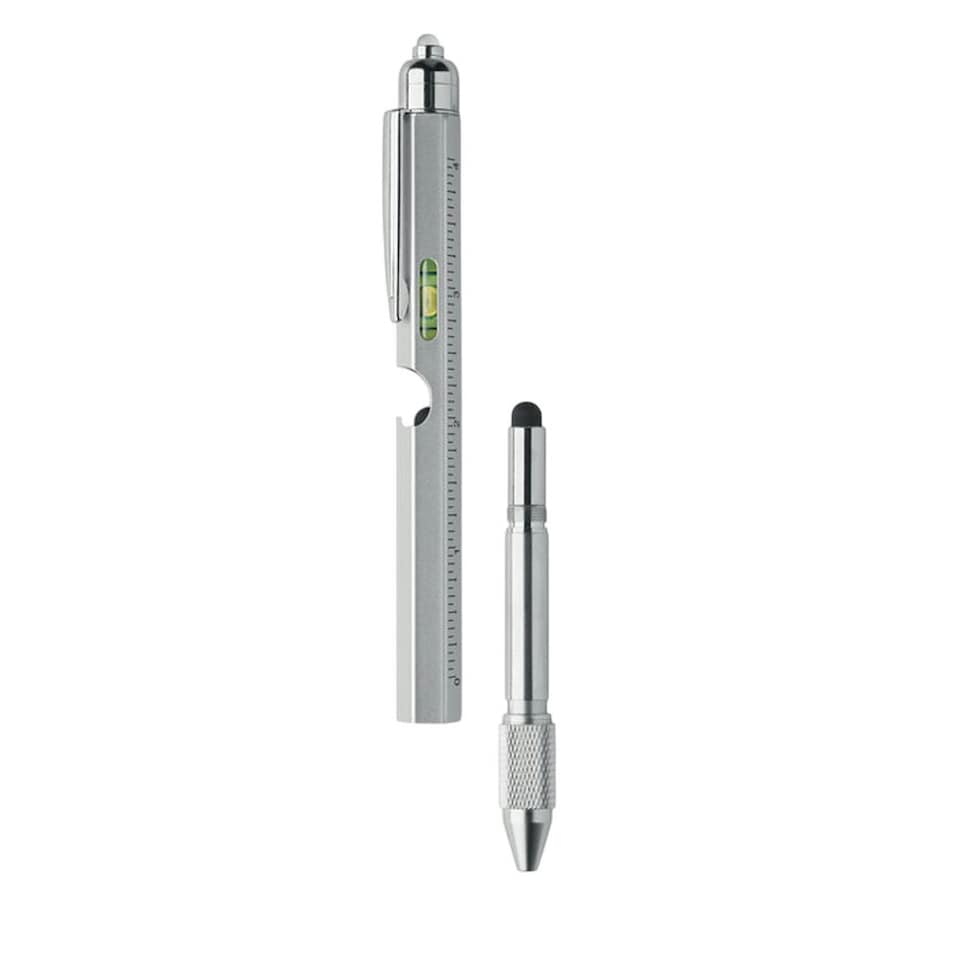 image 1 of MidOcean Retool Spirit Level Pen - Matt Silver - One Size