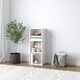 image 4 of 3-Tier Cube Shelving Unit Brown | Unit Colour: Oak
