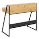 image 3 of Reece 1 Drawer Office Desk in Oak & Black