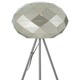 image 4 of Interiors by Premier Silver Finish Floor Lamp Silver