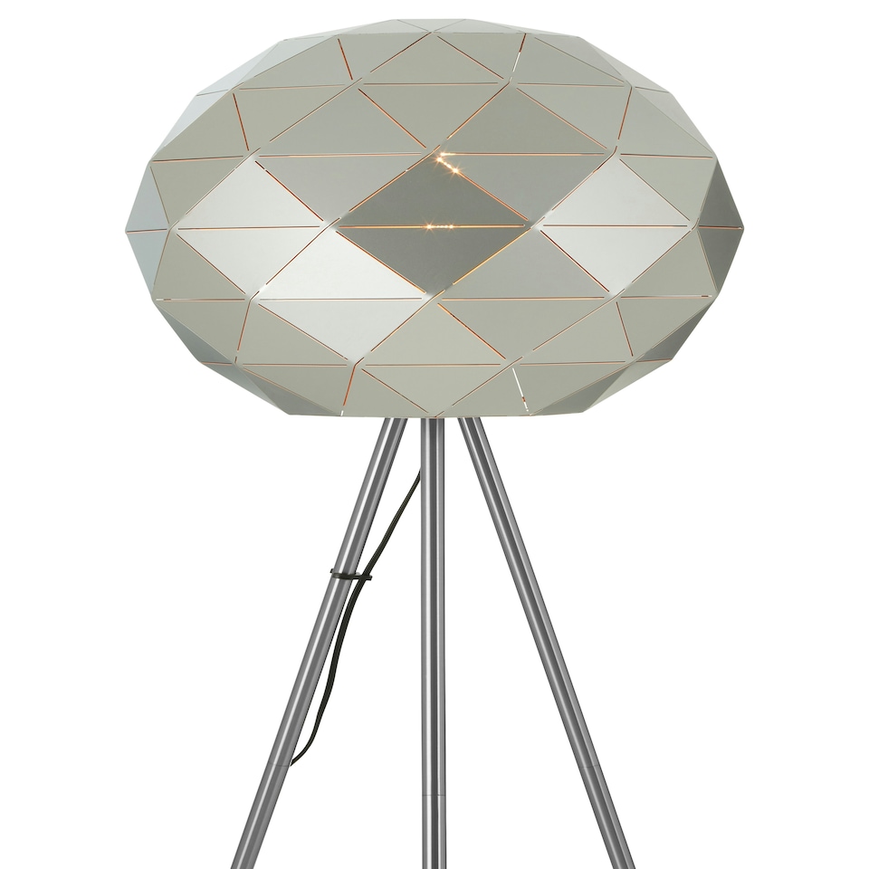 image 1 of Interiors by Premier Silver Finish Floor Lamp Silver