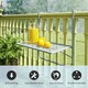image 6 of Outsunny Balcony Hanging Table Wall Mount Adjustable Folding Desk Patio Grey 