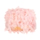 image 7 of Modern Designer Real Pink Feather Drum Lamp Shade with Inner Cotton Lining | Pink | Pink | 1