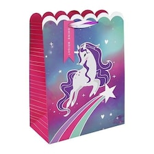 Unicorn Ombre Galaxy Large Gift Bag 33cm Multi