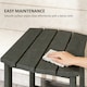 image 7 of Outsunny Outdoor Side Table, Adirondack Side Table, Indoor Outdoor, Grey | Grey