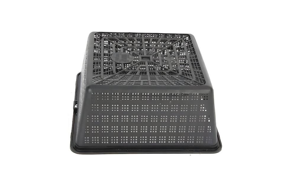 image 1 of Aquatic Pond Planting Basket - Square - 19cm / 2 Ltr - Mesh Plant Pot for Water Garden Ponds, Protects Roots from Fish