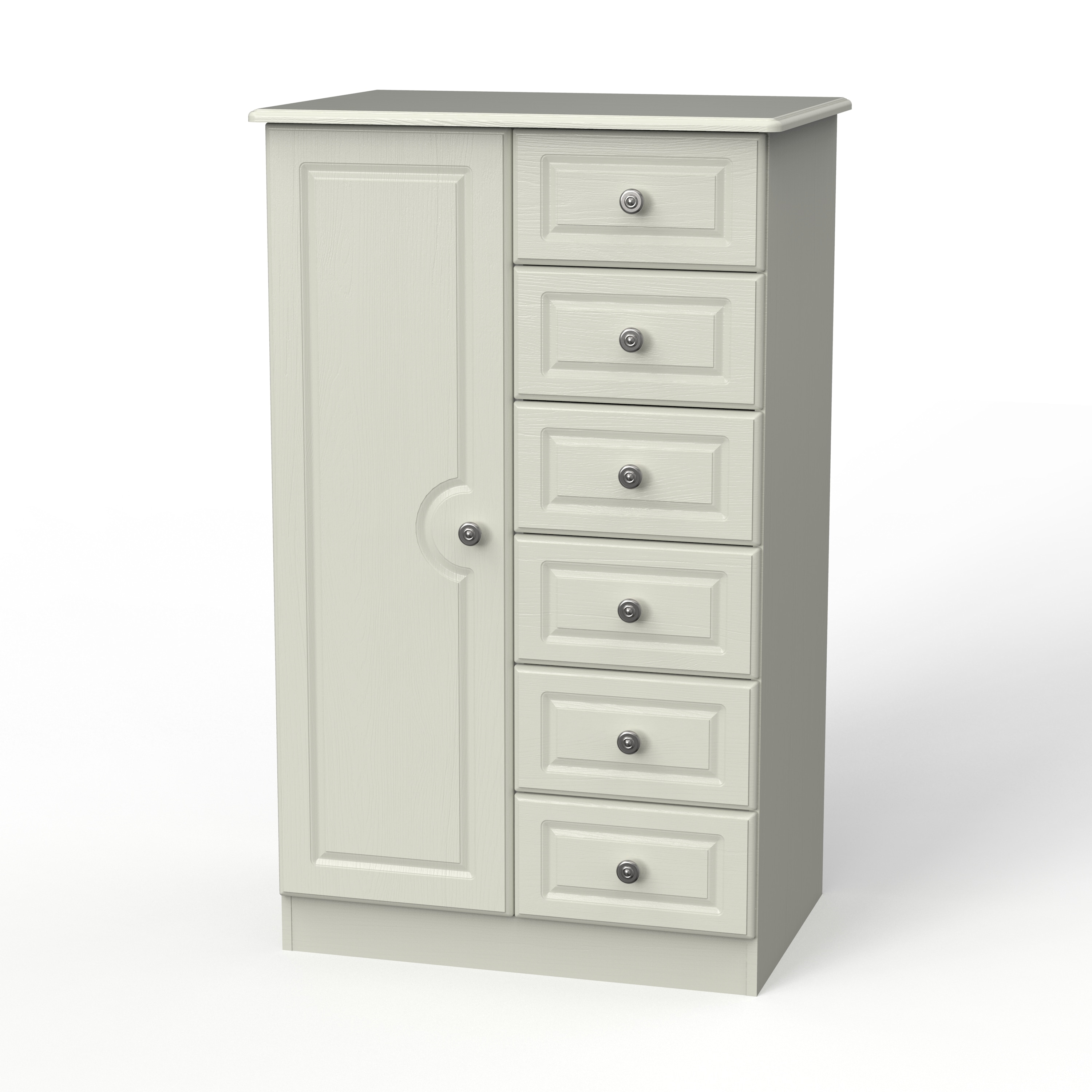 Stirling 1 Door 5 Drawer Childrens Wardrobe in Kashmir Matt