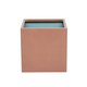 image 2 of Primrose Frost and Rust-Resistant Outdoor Zinc Square Cube Planter Copper 30cm