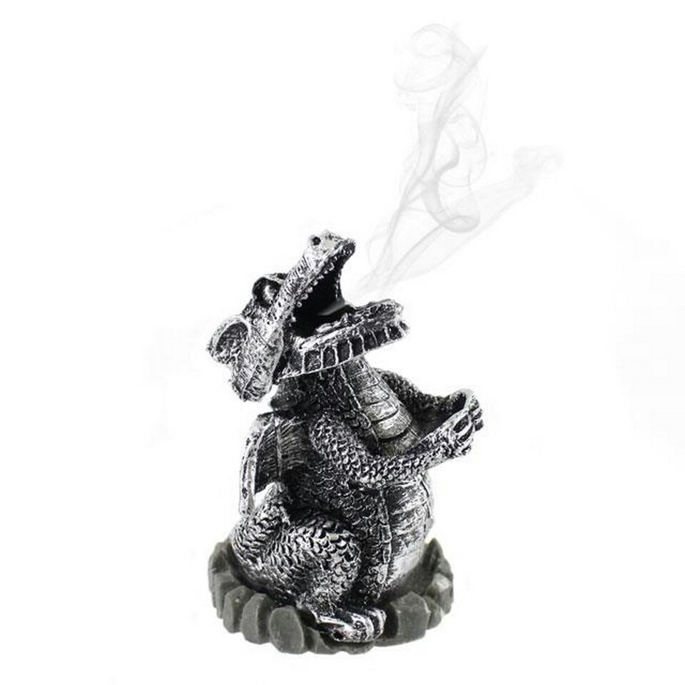 Something Different Silver Dragon Cone Holder - Silver - One Size
