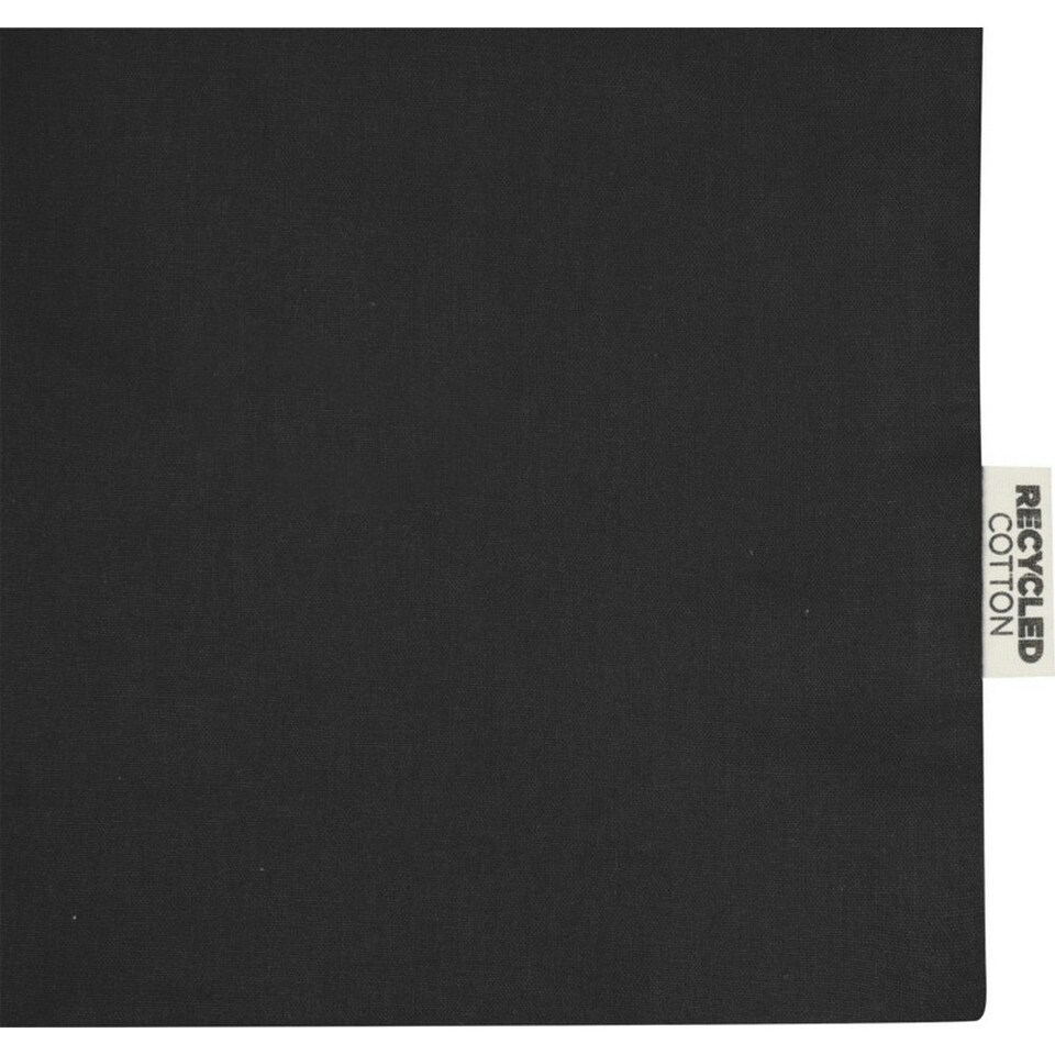 image 1 of Odessa Recycled Cotton Tote Bag - Solid Black - One Size Black