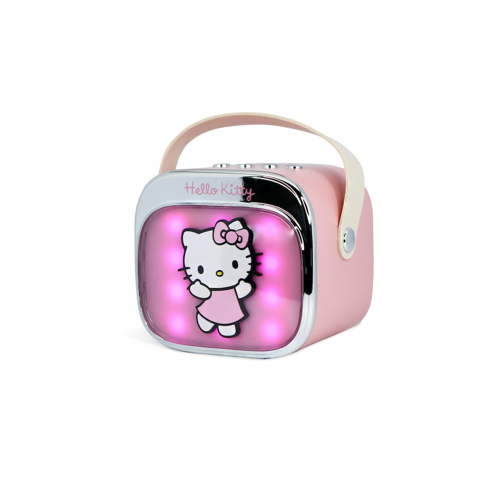 image 1 of Hello Kitty PopSing LED Light-Up Wireless Karaoke Speaker & Microphone