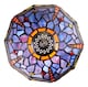 image 2 of Hand Crafted Purple Stained Glass Dragonfly Tiffany Lamp | Purple