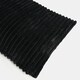 image 7 of OHS Ribbed Fleece Rectangular Soft Warm Cosy Plump Plush Pet Dog Cat Cushion Bed, 80x60cm Black | L