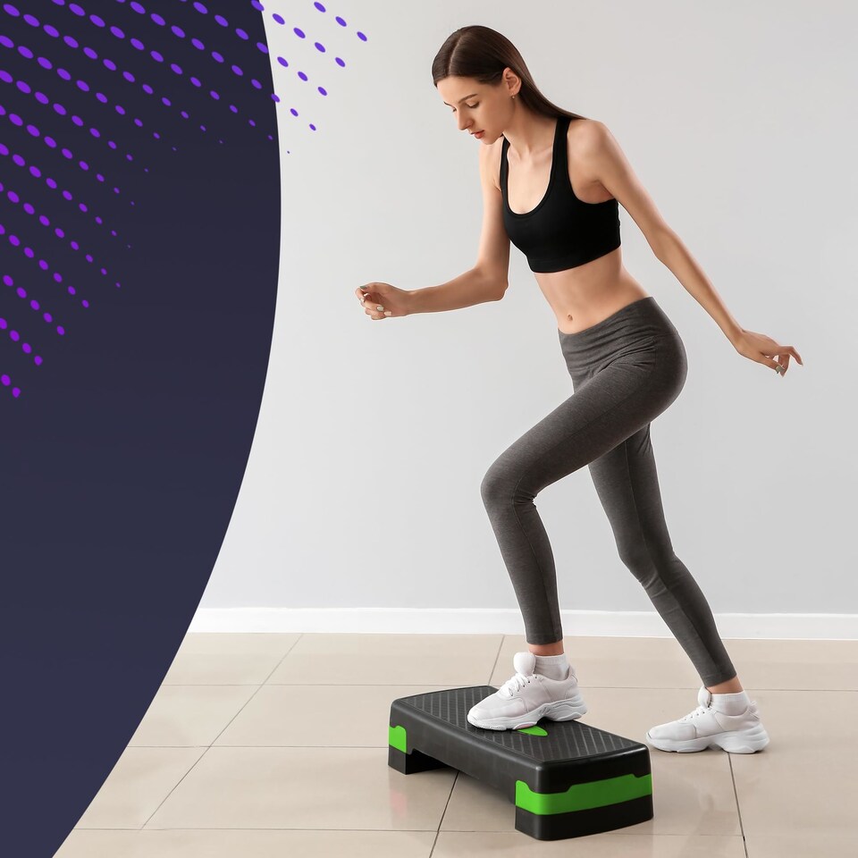 image 1 of Kayman Aerobic Exercise Step with Two Adjustable Height Levels