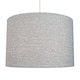 image 2 of Modern and Sleek 30cm Width Light Grey Linen Fabric Drum Lamp Shade 60w Maximum | Grey | Grey | 1