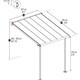 image 2 of Patio Cover Olympia 3 x 3.05 Clear - Polycarbonate - L307 x W300 x H305 cm - White White