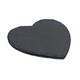 image 1 of Argon Tableware Heart Slate Placemats - 25cm - Pack of 2