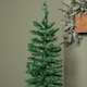 image 4 of 4ft (1.2m) Green Artificial Pencil Christmas Tree With Green Metal Stand and 168 Tips