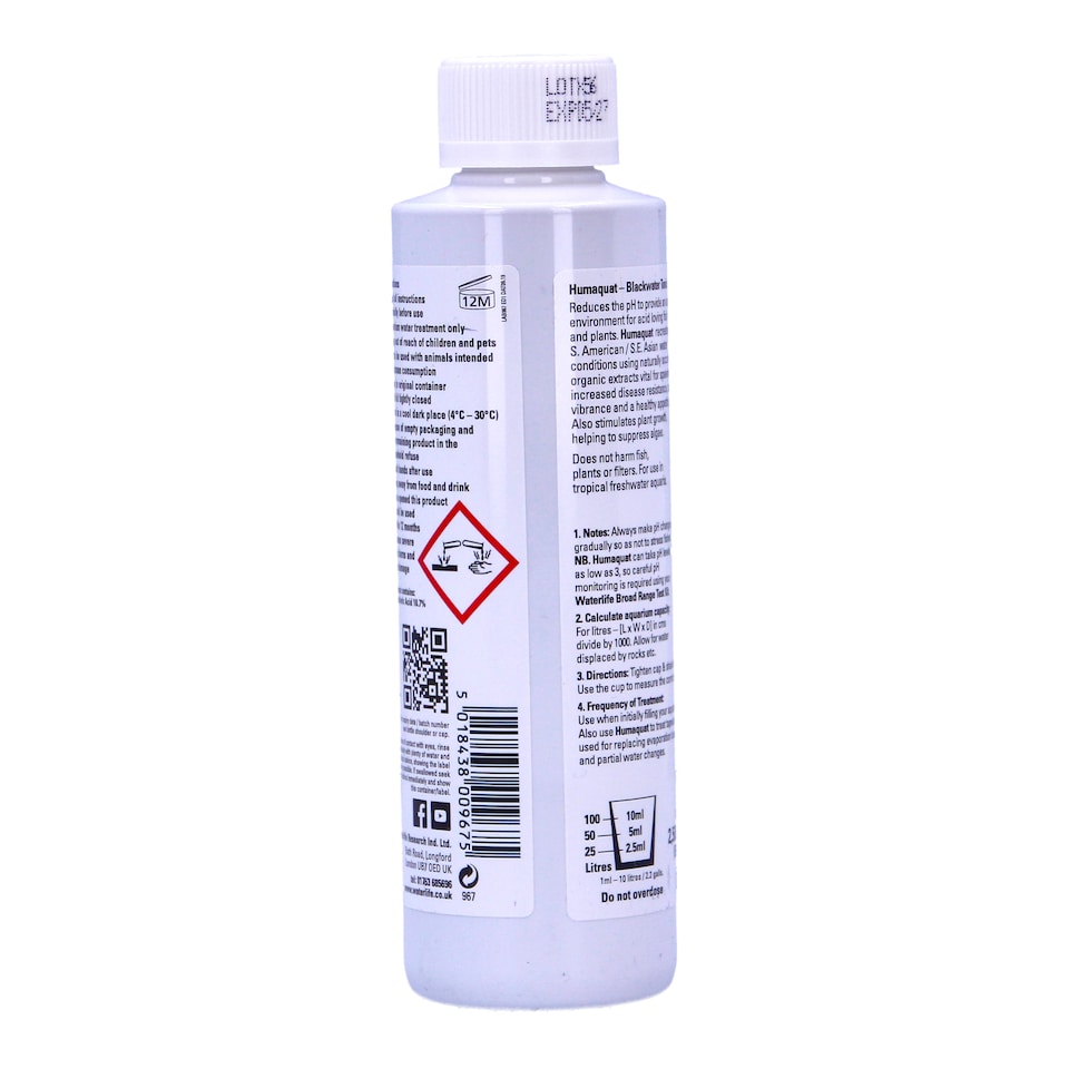 image 1 of Waterlife Humaquat 250ml Aquatic Treatment for Healthy Aquarium Water | Brown