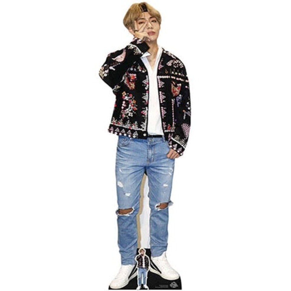 Kim Tae-hyung V BTS Bangtan Boys Lifesize Cardboard Cutout 180cm