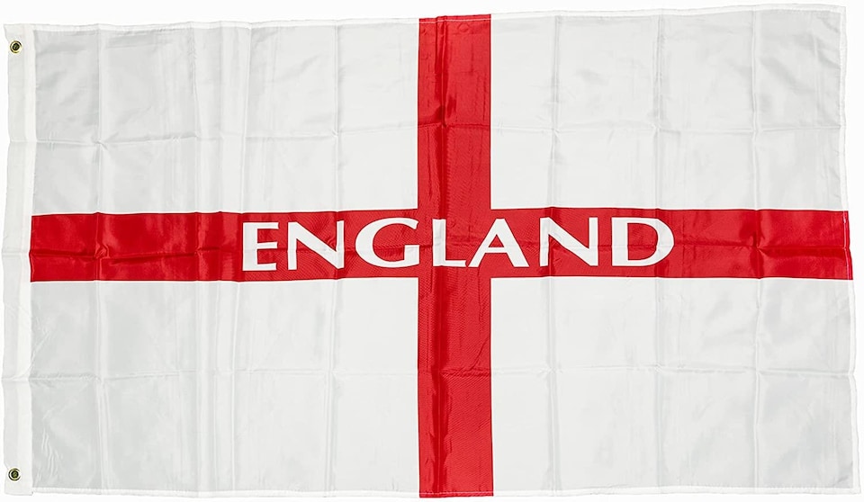 image 1 of 5ft x 3ft England Printed St George Cross National Flag Sporting Events Pub BBQ Decorations | Multi