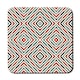 image 1 of Repeated squares and rhombuses ornamental abstract Tribal motif (Coaster)