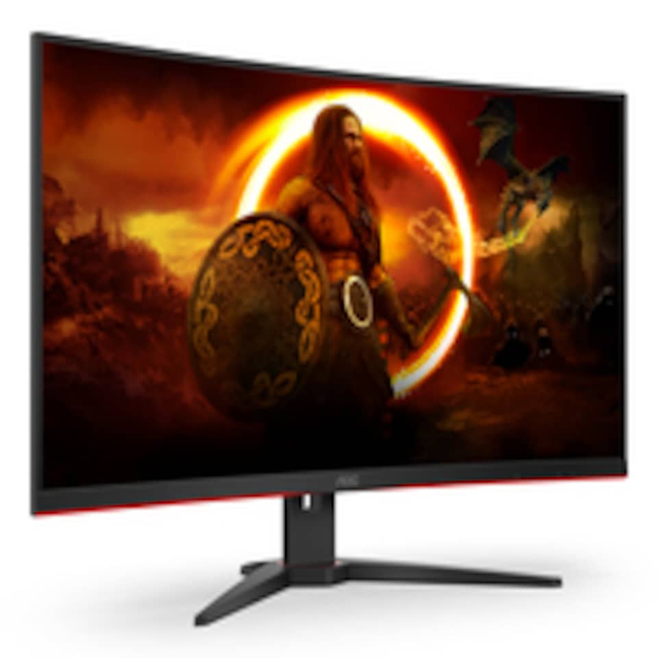image 1 of AOC Gaming C32G2ZE - 32 Inch FHD Curved Monitor, 240Hz, 1 ms MPRT, VA AMD FreeSync Premium, Low Input Lag (1920x1080@ 240Hz, 300 cd/m², HDMI/DP) | Black | Black, Red | 69.8 cm