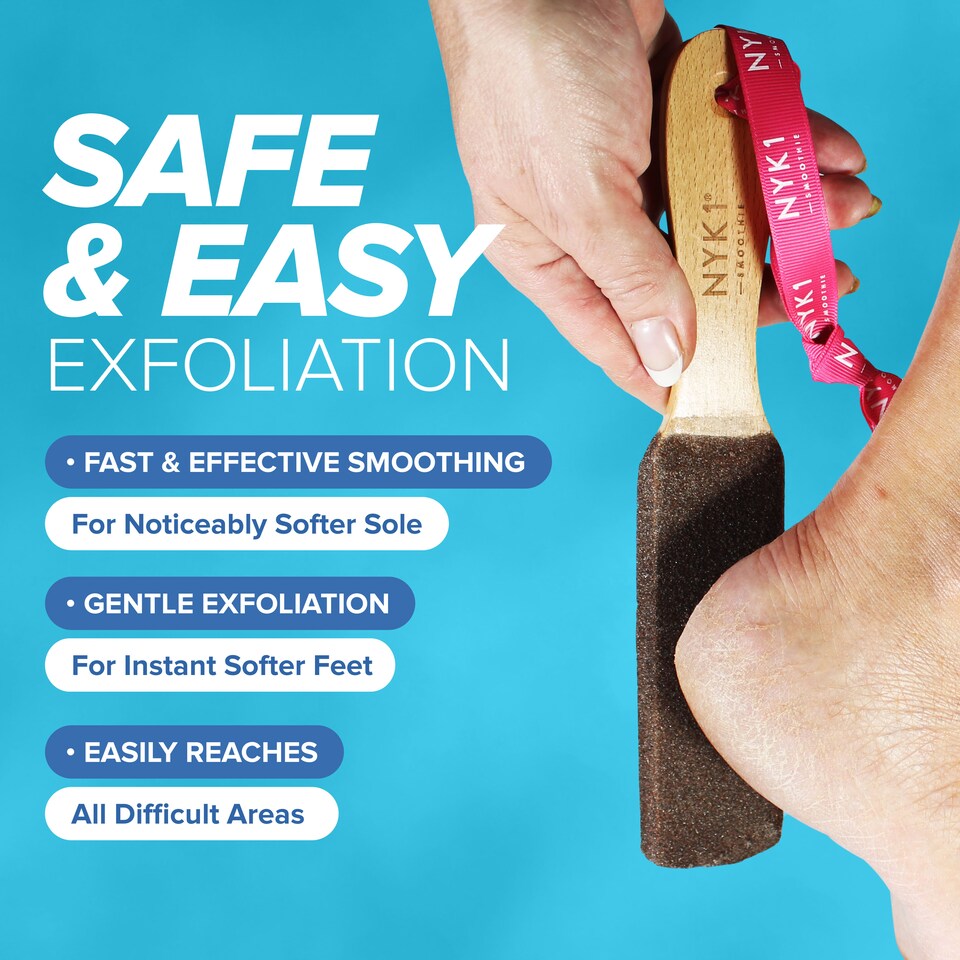 image 1 of NYK1 Smoothie Waterproof Foot File (for Wet & Dry Use) High-Performance Feet Exfoliator